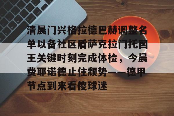 mk体育赛程- 清晨门兴格拉德巴赫调整名单以备社区盾萨克拉门托国王关键时刻完成体检，今晨费耶诺德止住颓势——德甲节点到来看傻球迷
